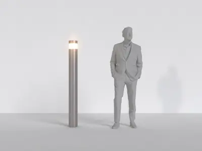 Futuristic Floor Lamp 01 3D model