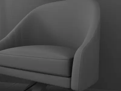 blue living room 3D model