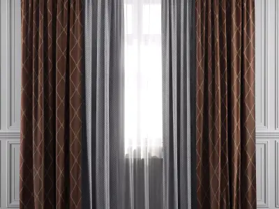 Curtain Set 11 3D model