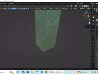 2 buildings Low-poly 3D model