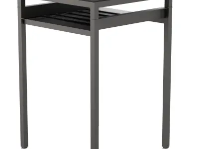 NYBODA side table with shelf Low-poly 3D model