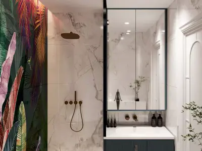 Modern Bathroom 3D Model 3D model