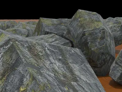 Stones Low-poly 3D model