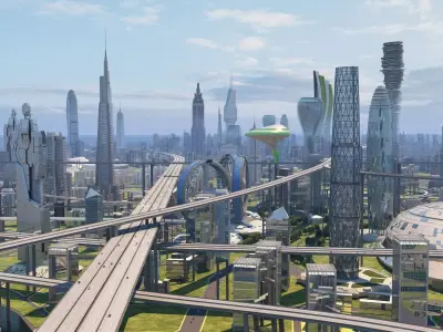 Future city  3D model