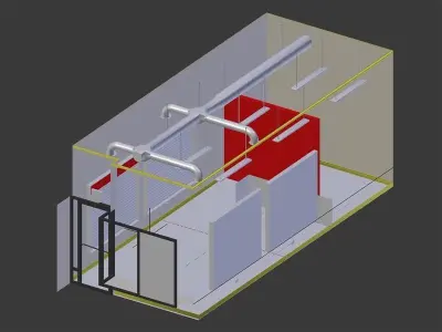 Small Retail Space 3D model