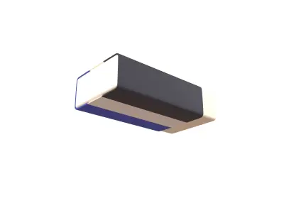 Eraser v1 002 Low-poly 3D model