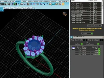 Solitaire Women Light Weight Band Ring 3D print model