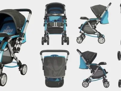 Baby Carriage 3D model