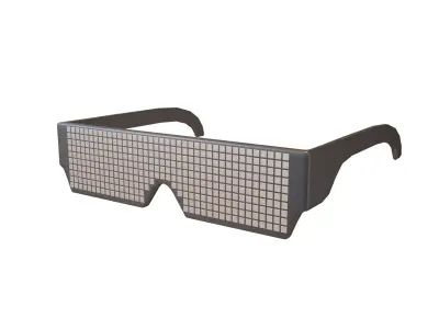 Future Technology Glasses v2 006 Low-poly 3D model