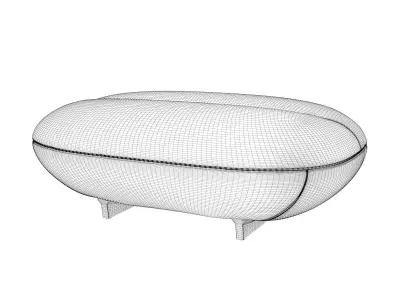 Manarola Footstool 3D model
