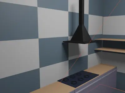 Modular Kitchen 3D model