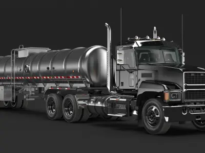  Medium Duty Truck and Tanker Trailer 