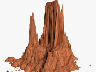 Canyon 3D Model yosemite mountain 3D model