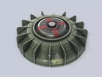 Sci fi land mine collection 3D Model Pack