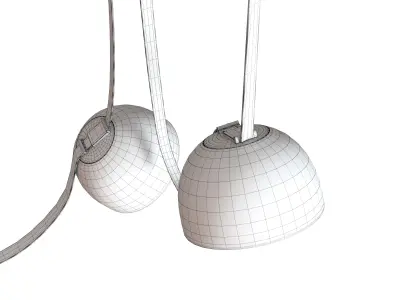 Belts Combination Canvas Pendant Light 3D model