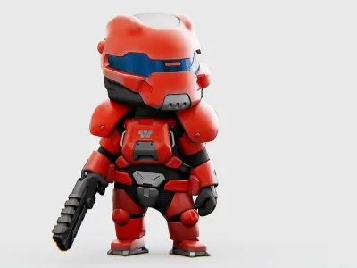 TOON TROOPER IGOR  RIGGED 3D model