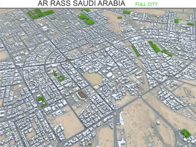 Ar Rass Saudi Arabia Low-poly 3D model