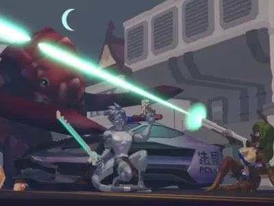 Acheron Lizardian Clean Low-poly 3D model