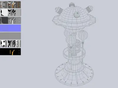 Nuclear reactor Low-poly 3D model shop