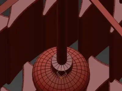 Crystal chandelier 3D model