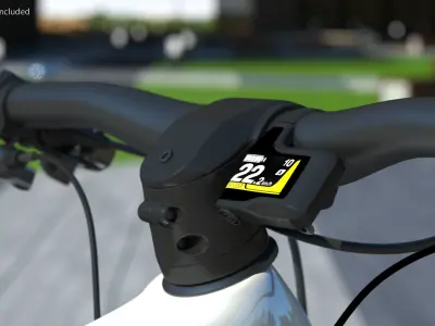 Porsche eBike Cross White 3D model