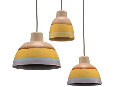 Pendant Light Dusk Yellow 3D model