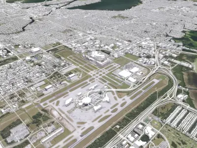 Cityscape Tampa Florida USA 3D model