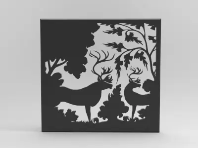 DEAR WALL FILLER ART DECOR 3D print model