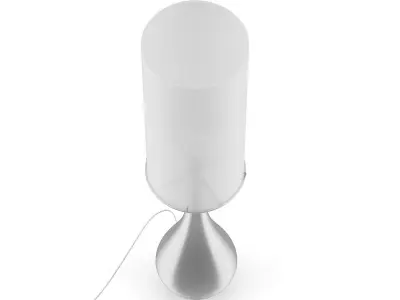 Tall Metal Desk Lamp 3D model