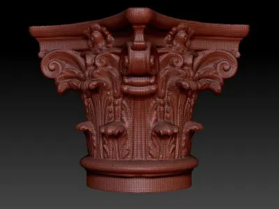 Corinthian capitel 3D model