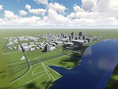 Downtown Louisville Kentucky 3D model