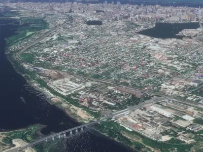 Samara city 3D model