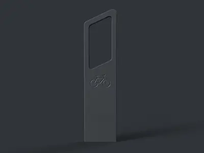 Bike Rack 20 PBR Game Ready Low-poly 3D model