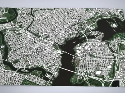 Cityscape  Ottawa Canada 3D model