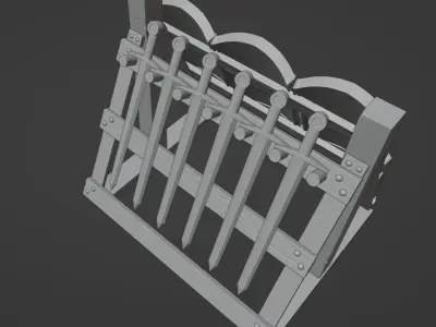 Gondor Weapon Rack 3D print model