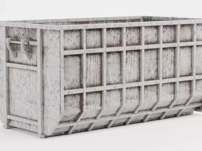 Skip V3 - Weathered Industrial Container 3D model