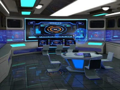 Sci Fi Interior  3D model