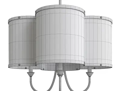 CLOVER CHANDELIER Low-poly 3D model