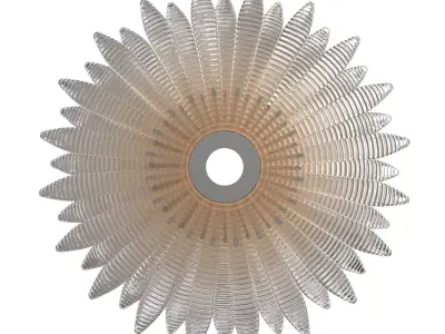 Barovier Toso AGAVE Handmade venetian crystal pendant lamp 3D model
