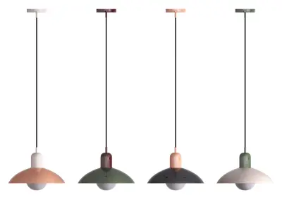 Macaron Bauhaus Pendant Light 3D model