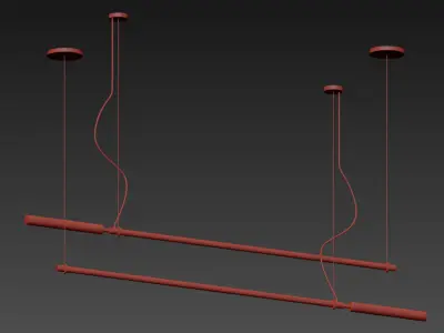 Led Linear Suspension Collection 3D model