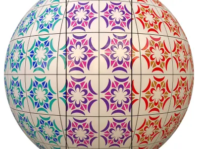 tile patterned 68-seamless-4k-pbr  3D model