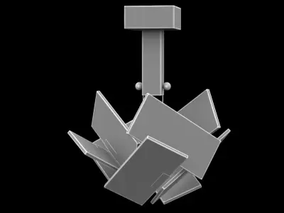 Boule ceiling lamp 3D model