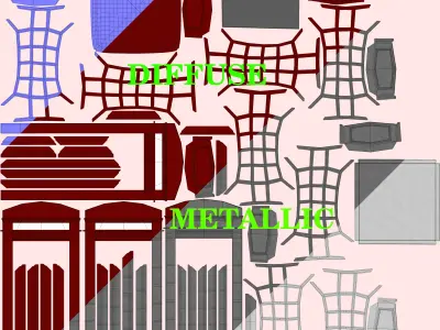 Briritsh Telephone Booth Low-poly 3D model