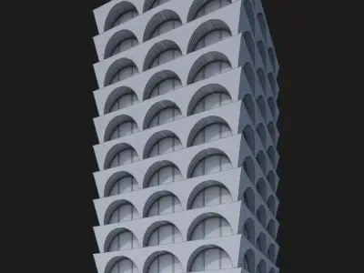 Public Building 3D model purchase