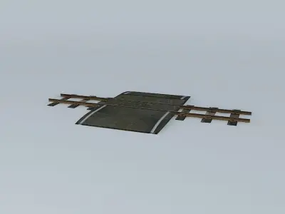 Eco Rail N/Gauge Single Walkover Old Steam Days Free 3D model
