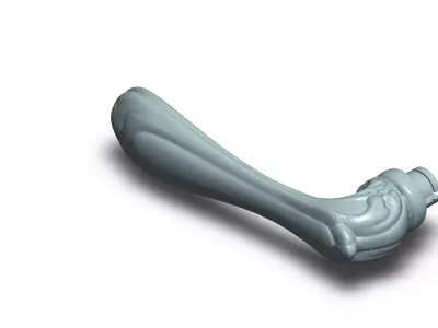 Door Handle - Mortise Handle 3D model