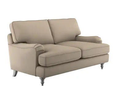 Realistic Sofa Collection Arm Chair and Two Seat Sofa 3D model 3D model