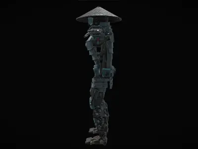 Samurai Robot Character 3D model