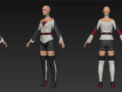 Crescent Moon Games Sci Fi Character and Creature Pack Low-poly 3D model